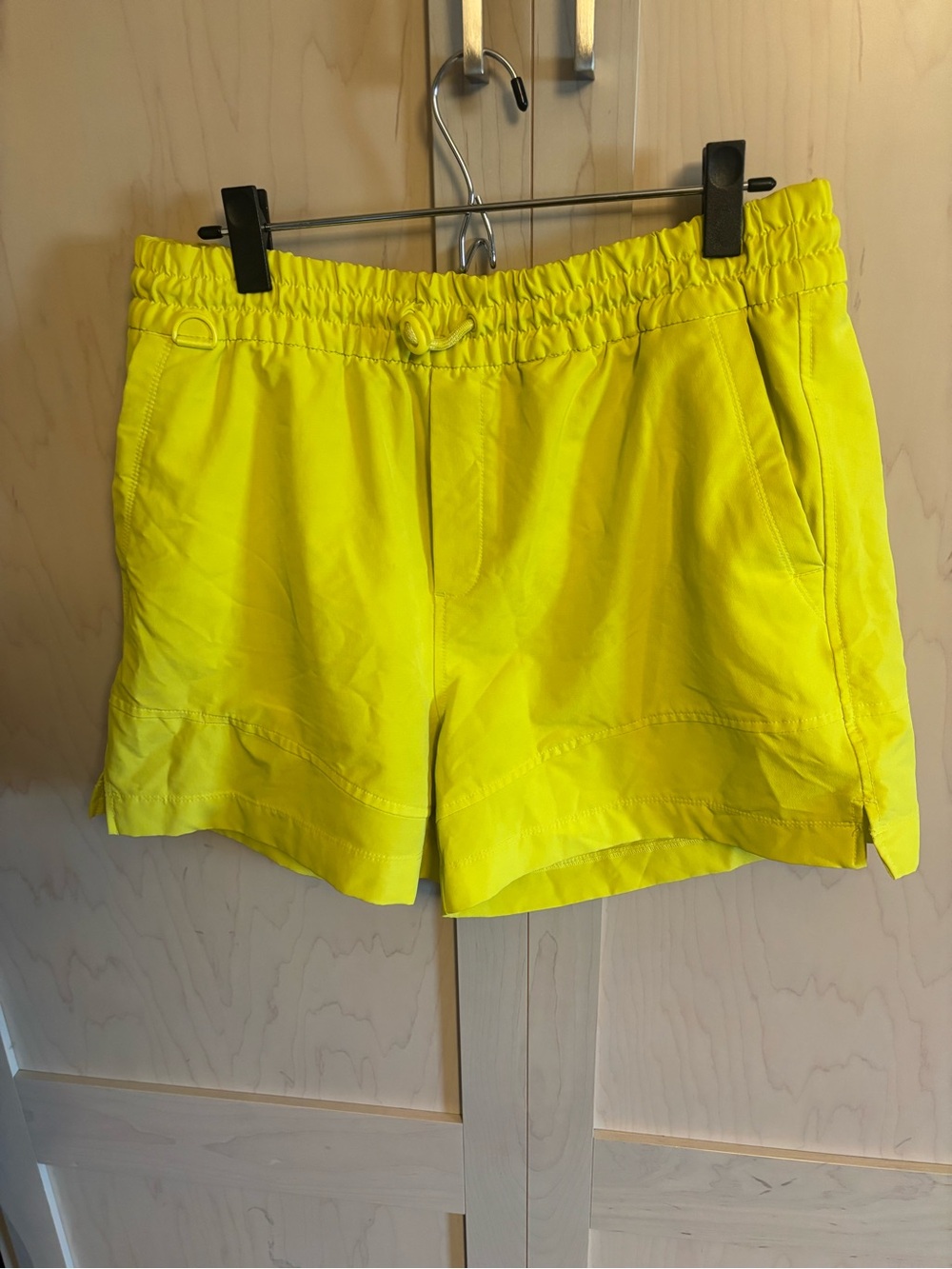 Old Navy Neon Yellow Athletic Elastic-Waist Shorts